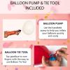 Balloon Arch Kit with Pump and Tie Tool - White, Pink and Gold.