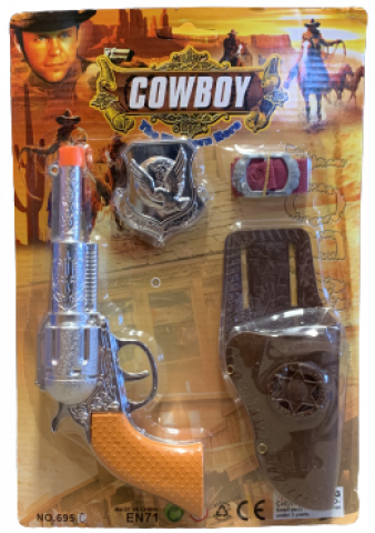 Cowboy Gun and Badge Set