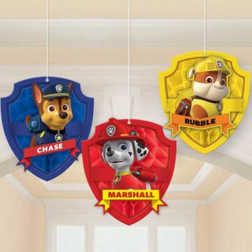 Paw Patrol Honeycomb Decorations