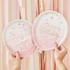 Rose Gold Balloon Shaped Party Paper Plates - 8 Pack