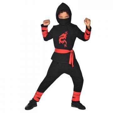 Black Ninja Warrior Costume - Kids