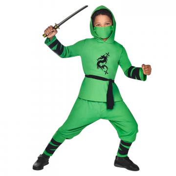 Green Ninja Warrior Costume - Kids