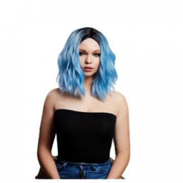 Deluxe Cara Wig - Baby Blue
