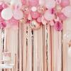 Luxury Blush and Peach Garland Kit with Honeycombs, fans and tassels - 95 Pieces