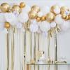 Luxury Gold and White Garland Party Backdrop - 101 Pieces