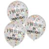I Believe In Unicorns Confetti Balloons - 5 Pack