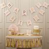 Pink And Gold Foil Happy Birthday Bunting