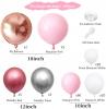 Pink, White And Rose Gold Balloons Garland & Arch Kit - 110 Pcs