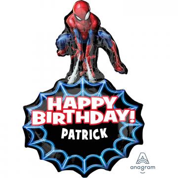Spider-Man Personalised SuperShape Foil Balloons