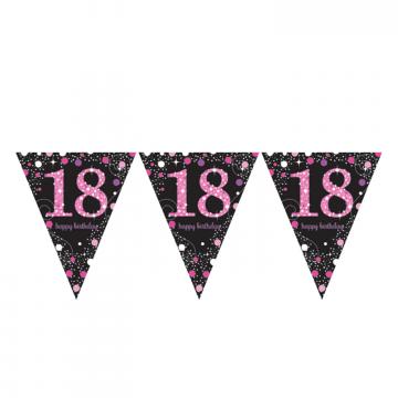 Pink 18th Birthday Bunting