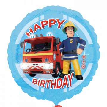 Fireman Sam Happy Birthday Foil Balloons - 17"