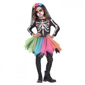 Mexican Sugar Skull Costume - Kids
