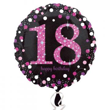 18th Happy Birthday Foil Balloon 18" - Pink