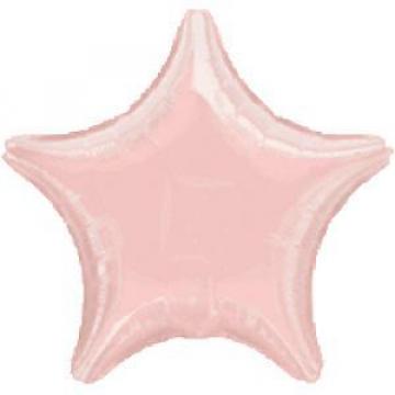 Metallic Pastel Pink Star Unpackaged Foil Balloons - 15"