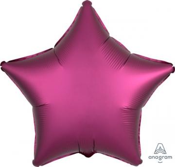 Satin Pomegranate Star Unpackaged Foil Balloons - 15"