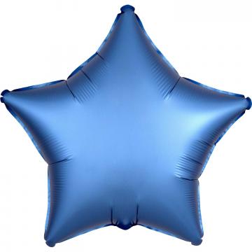 Satin Blue​ Star Unpackaged Foil Balloons - 15"