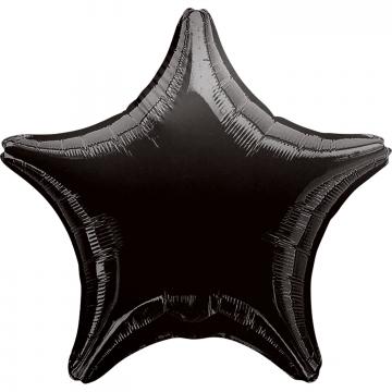 Black ​Star Unpackaged Foil Balloons - 15"
