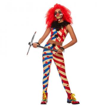 Creepy Clown Costume - Ladies