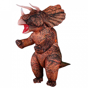 Inflatable Jurassic Triceratops Costume