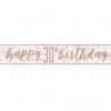 Rose Gold 30th Birthday Banner