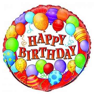 Happy Birthday Foil Balloon - 18"