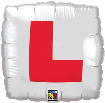 Hen Night L Plate Foil Balloon - 18"