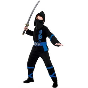Black And Blue Power Ninja Costume - Teen.1