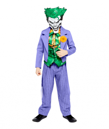 Joker Comic Style Costume - Tween