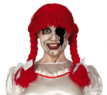 Wool Doll Wig - Red
