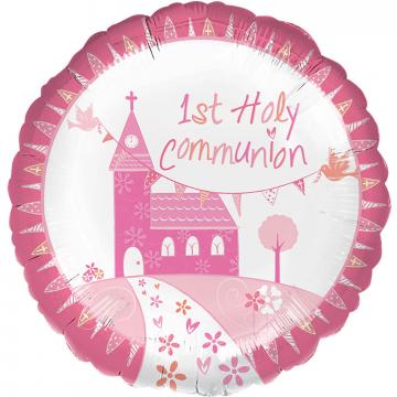 Pink Communion Church Balloon