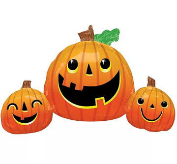 Smiley Pumpkins Balloons - 35"