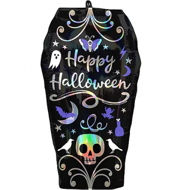 Iridescent Coffin Balloon - 27"