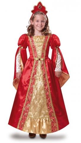 Red Medieval Queen Costume - Kids