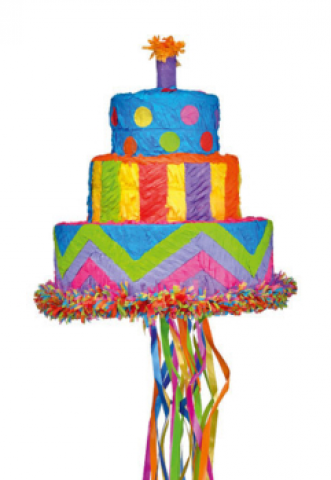 Birthday Cake Pull Piñata