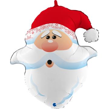 Curious Santa Head Balloon - 26"