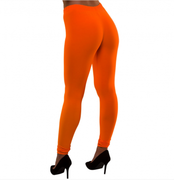 80's Neon Leggings - Orange
