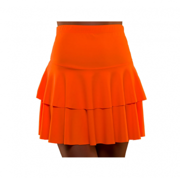80's Neon Ra Ra Skirt - Orange