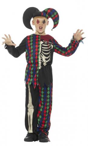 Skeleton Jester Costume - Kids
