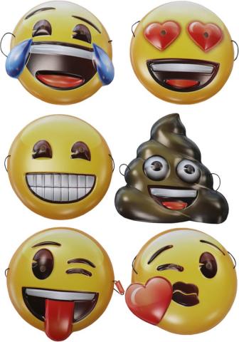 Emoji Masks - 6 Pack