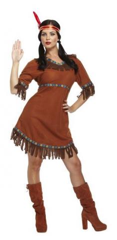Red Indian Costume - Ladies