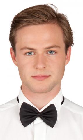 Black bow tie