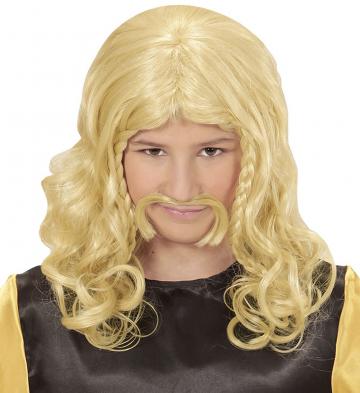 Gaulois Wig and Moustache - Kids