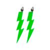 80's Earrings - Neon Green