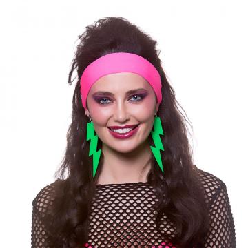 80's Earrings - Neon Green