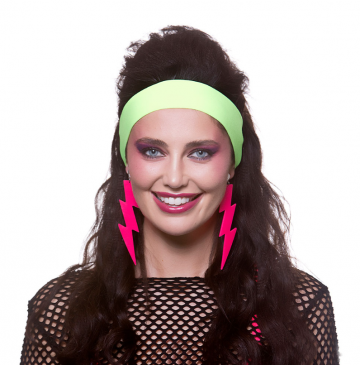 80's Headband - Neon Green