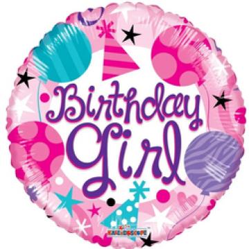 Birthday Girl Foil Balloon - 18"