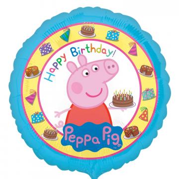 Peppa Pig Happy Birthday Standard Foil Balloons - 17"