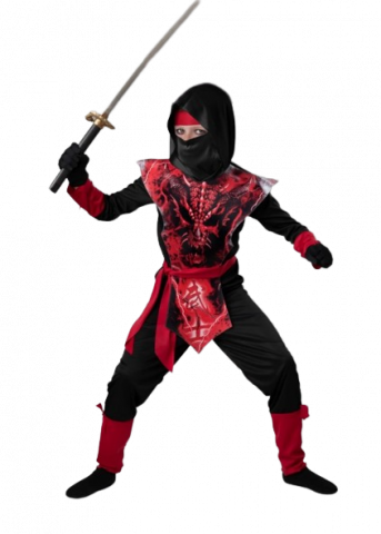 Dragon Skull Ninja Costume - Tween