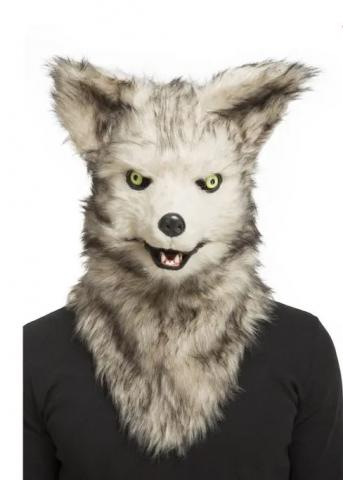 Wolf mask with movable jaw