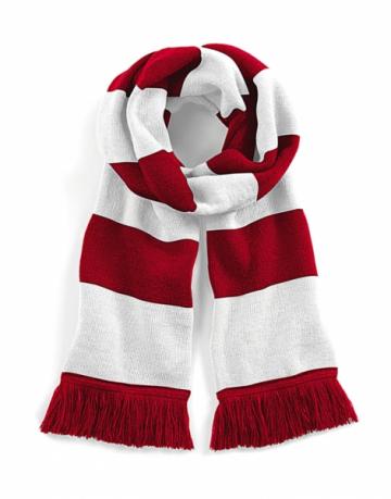 Red and White Wally Scarf